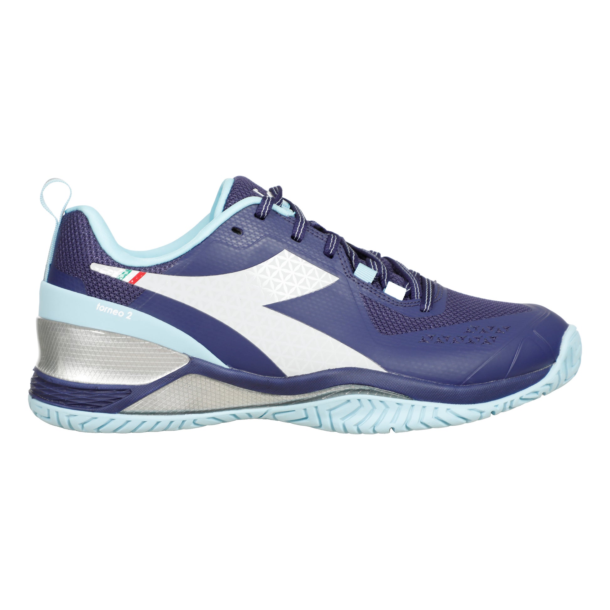 Diadora Blushield Torneo 2 buty do tenisa allcourt Kobiety - ciemnoniebieski, biały