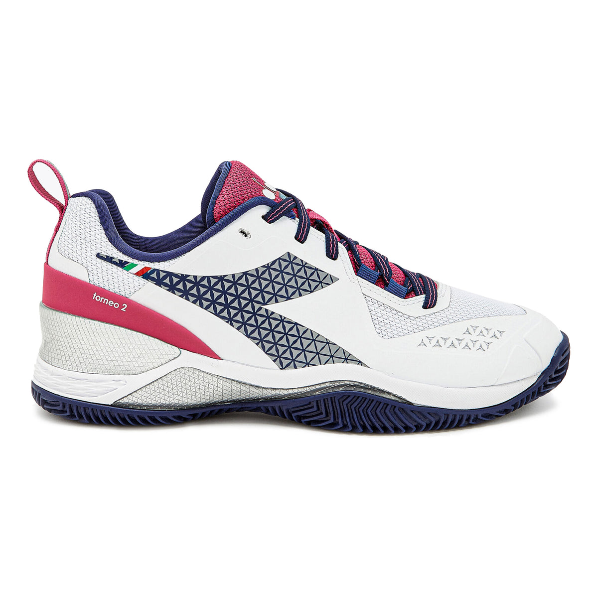 Diadora Blushield Torneo 2 buty do tenisa ziemnego Kobiety - biały, różowy