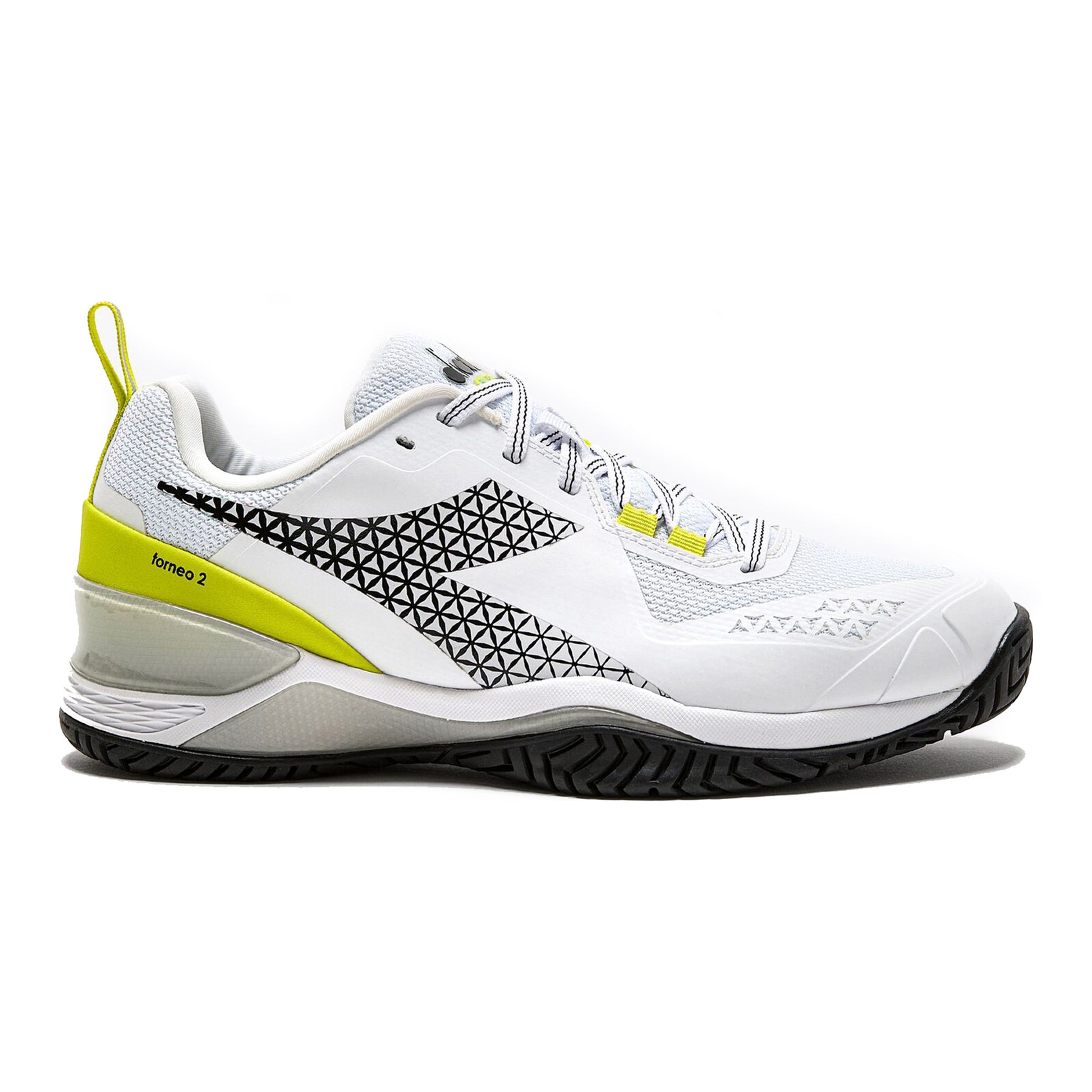 Diadora Blushield Torneo 2 buty do tenisa allcourt Kobiety - biały, neonowy żółty