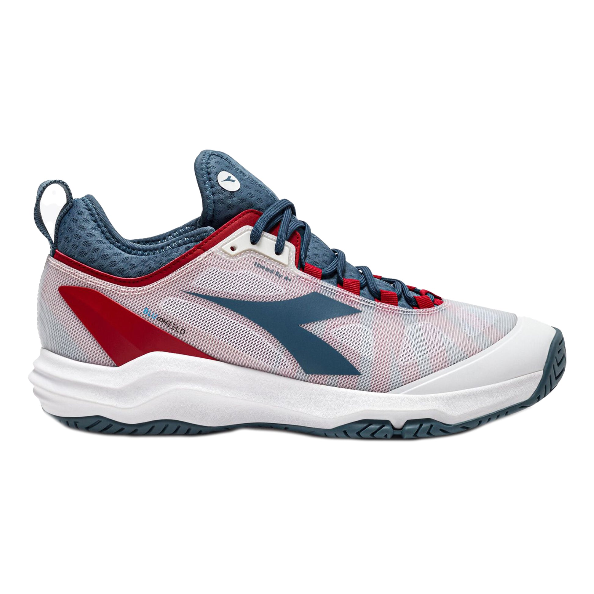 Diadora Speed Blushield Fly 4 + Buty Do Tenisa Allcourt Mężczyźni-Biały,Petrol