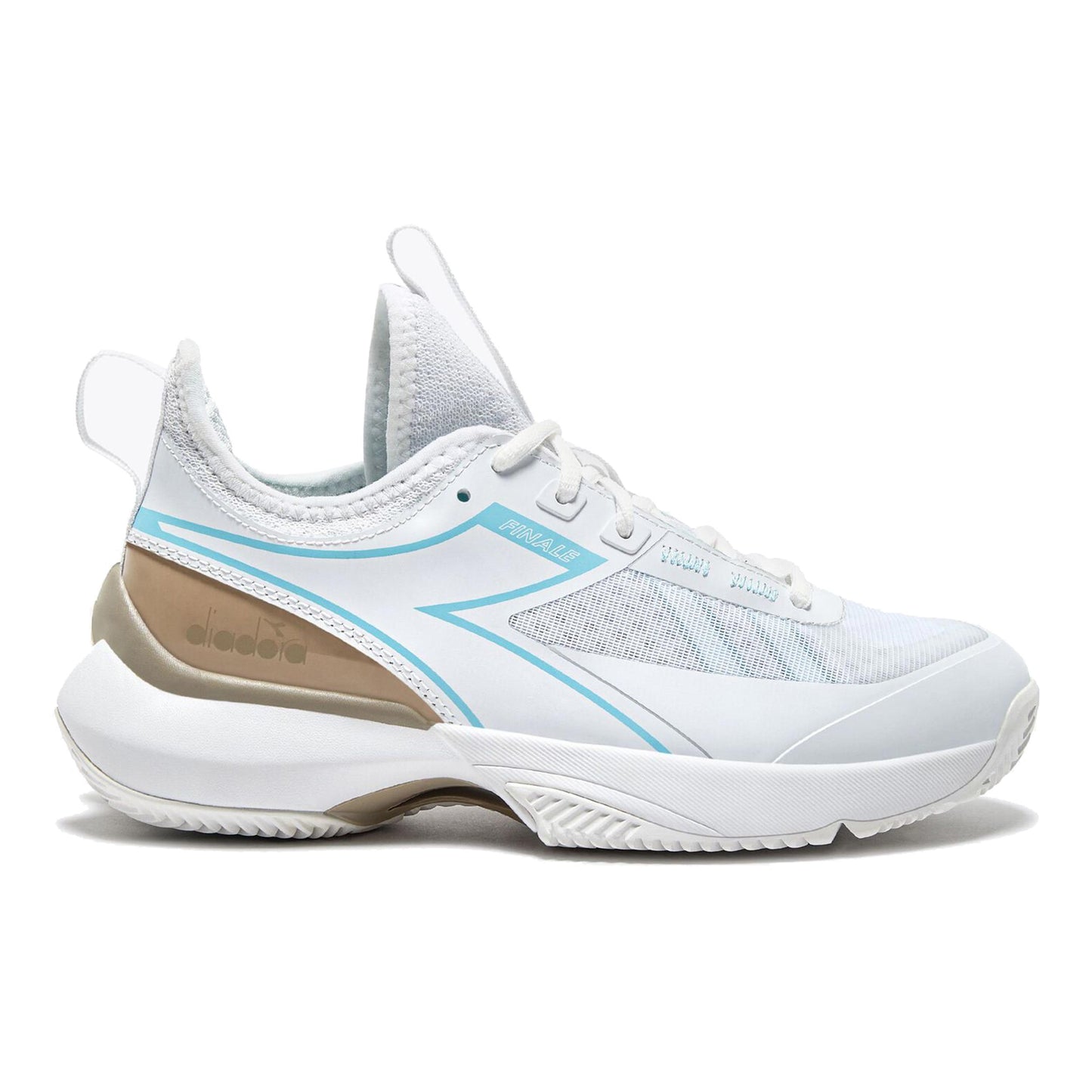 Diadora Finale Buty Do Tenisa Ziemnego Kobiety-Biały,Beż