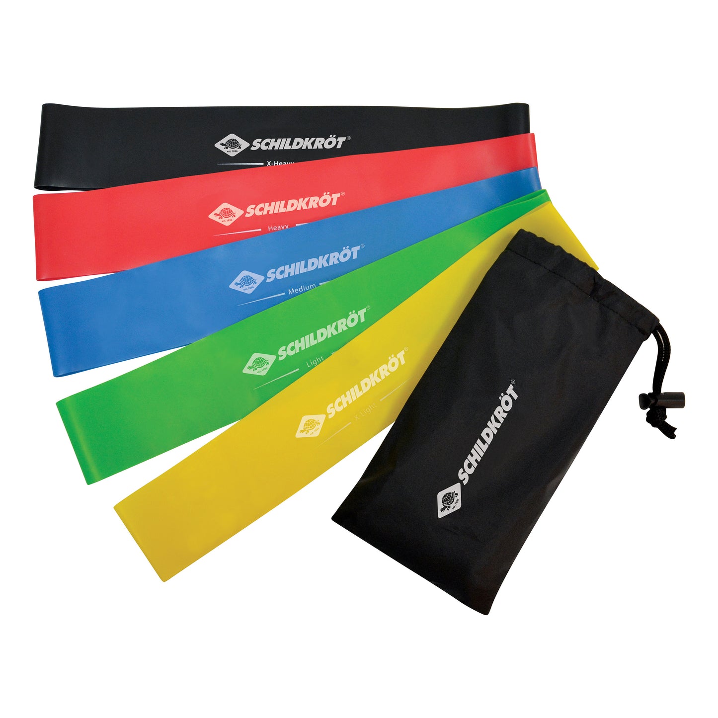Schildkröt Fitness Mini Resistance Fitnessband 5er Set Wstążki-Wielokolorowy