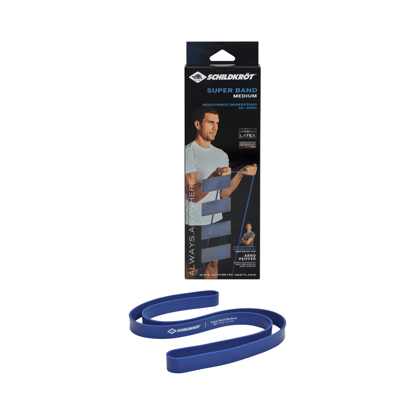 Schildkröt Fitness Super Band Medium Taśmy Oporowe-Niebieski