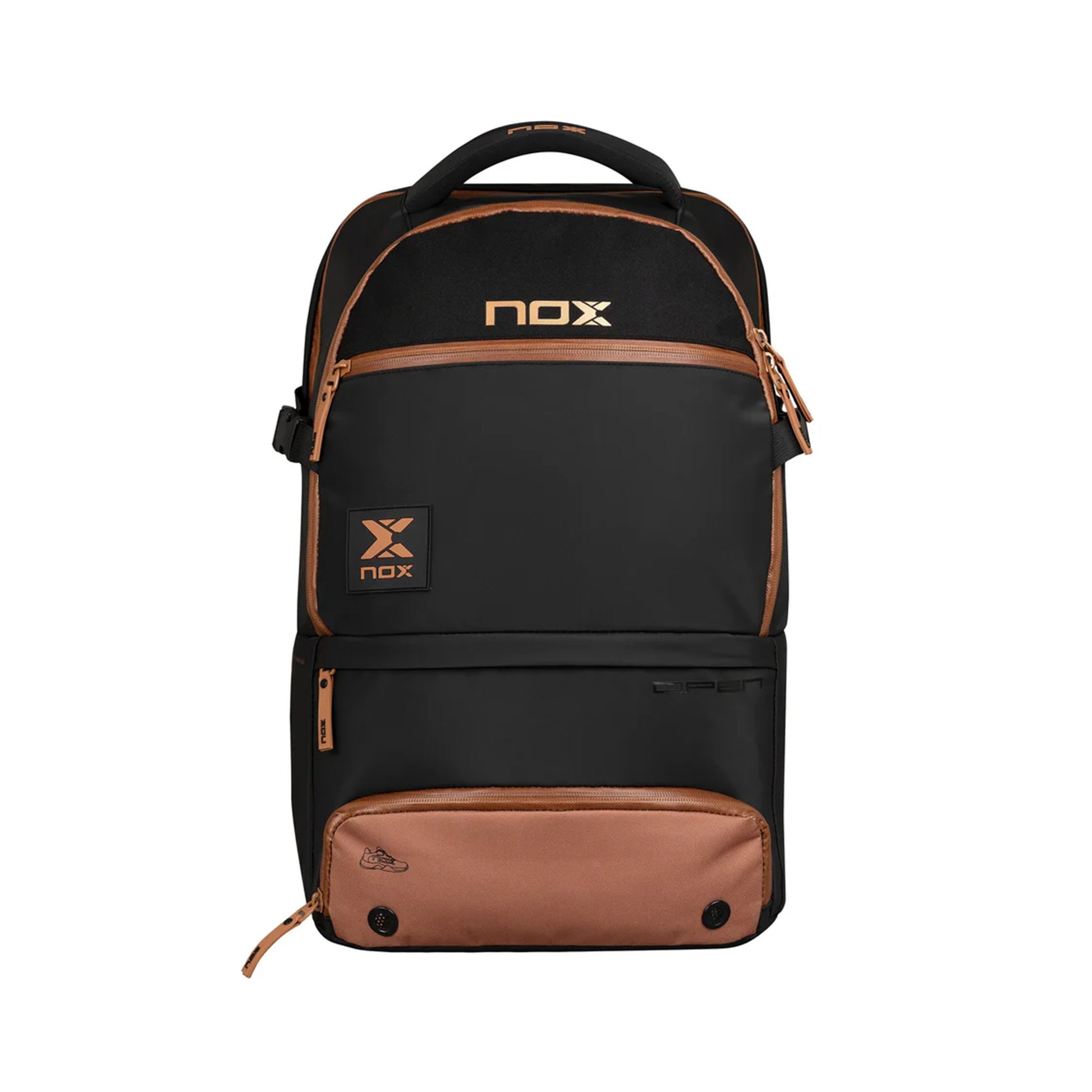 NOX Open Series Plecak-Czarny,Brąz
