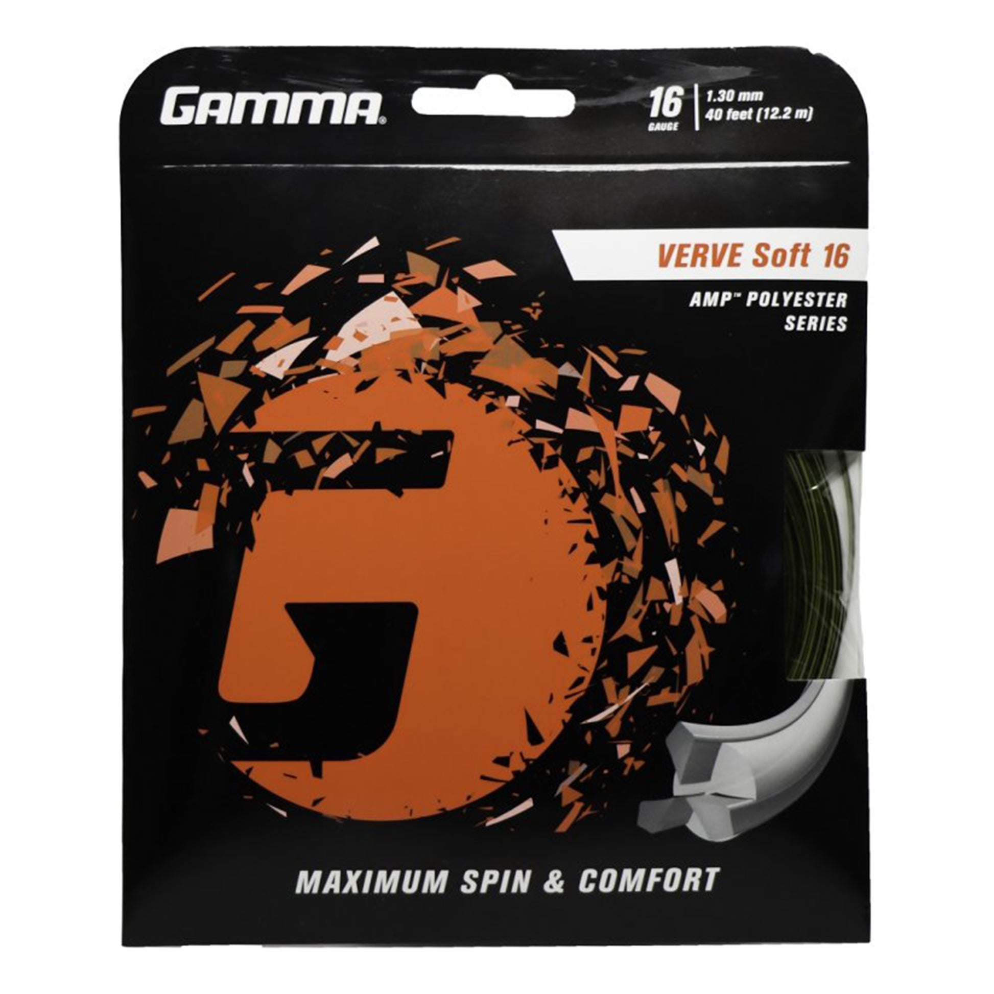 Gamma Verve Soft Zestaw Naciągów 12,2m-Czarny,Żółty