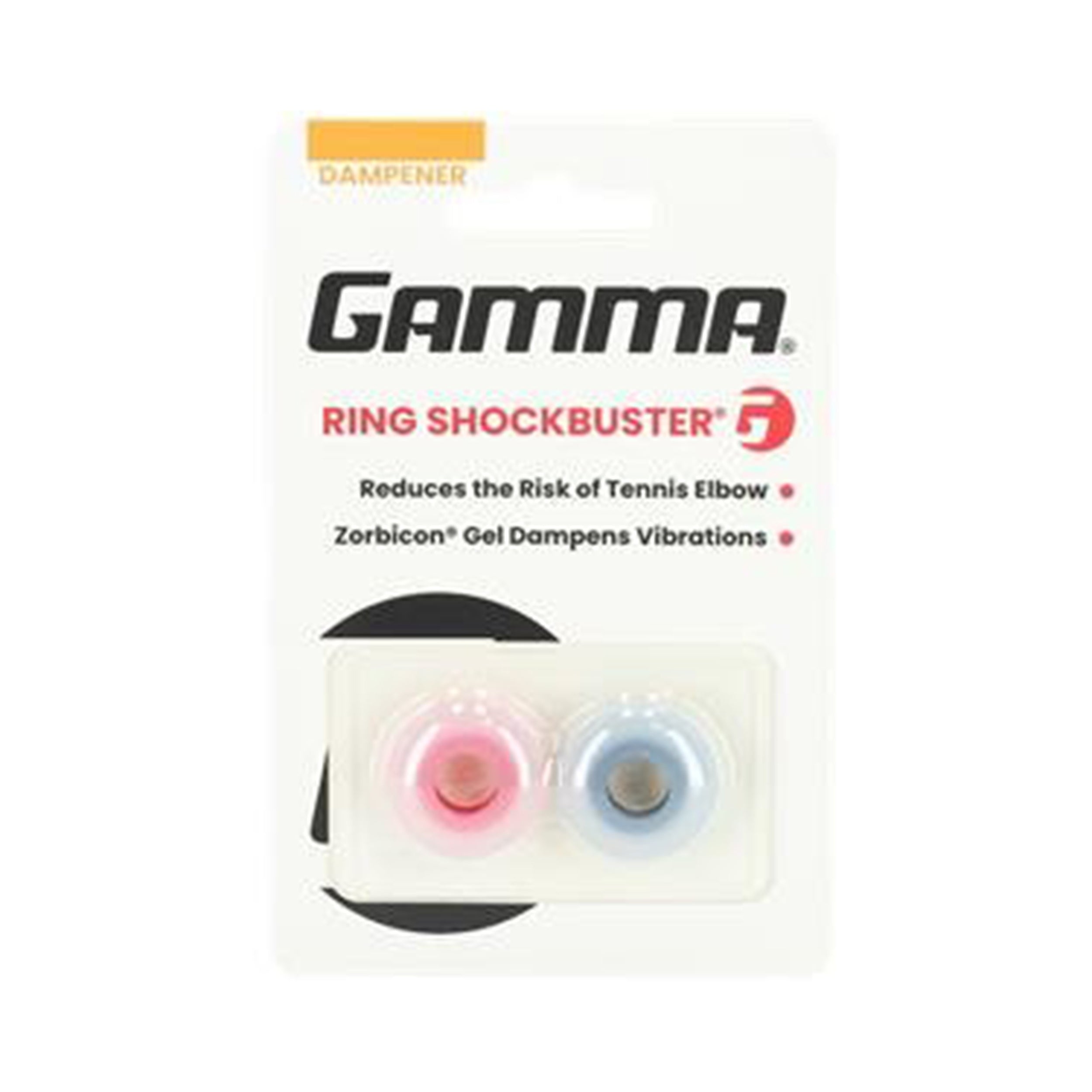 Gamma Ring Shockbuster Amortyzatory-czerwony,czarny