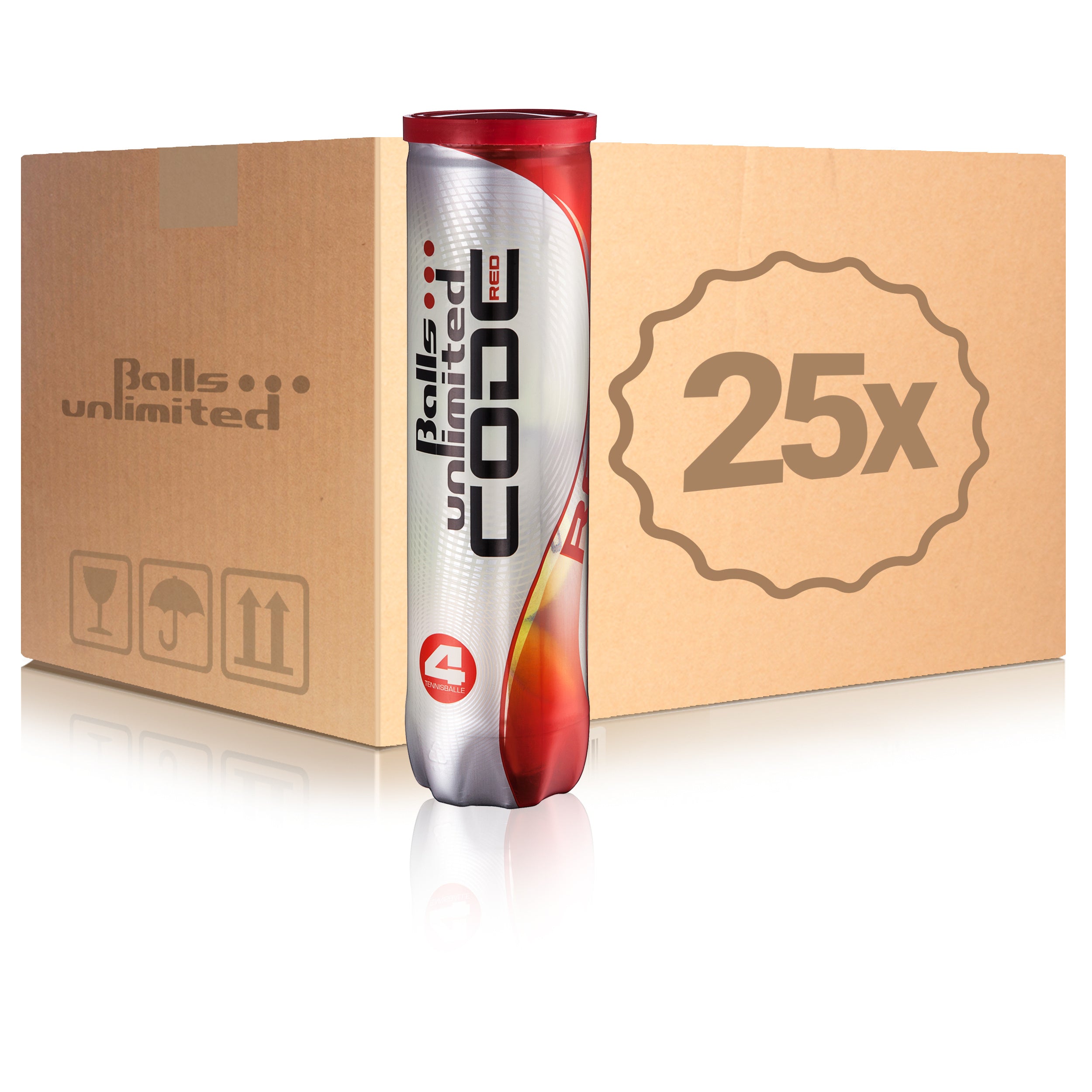 Balls Unlimited 25x puszka 4 szt. Code Red