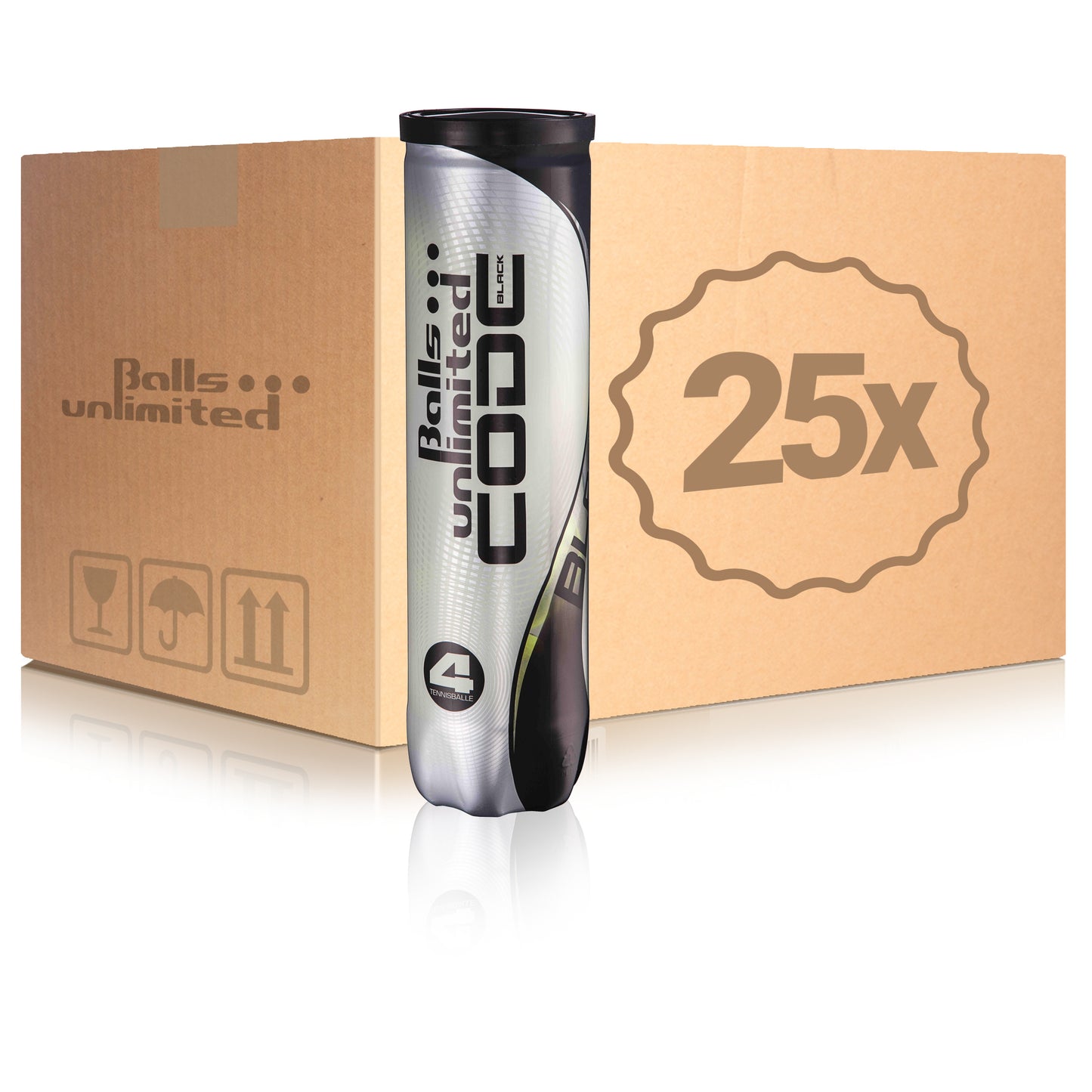 Balls Unlimited 25x puszka 4 szt. Code Black