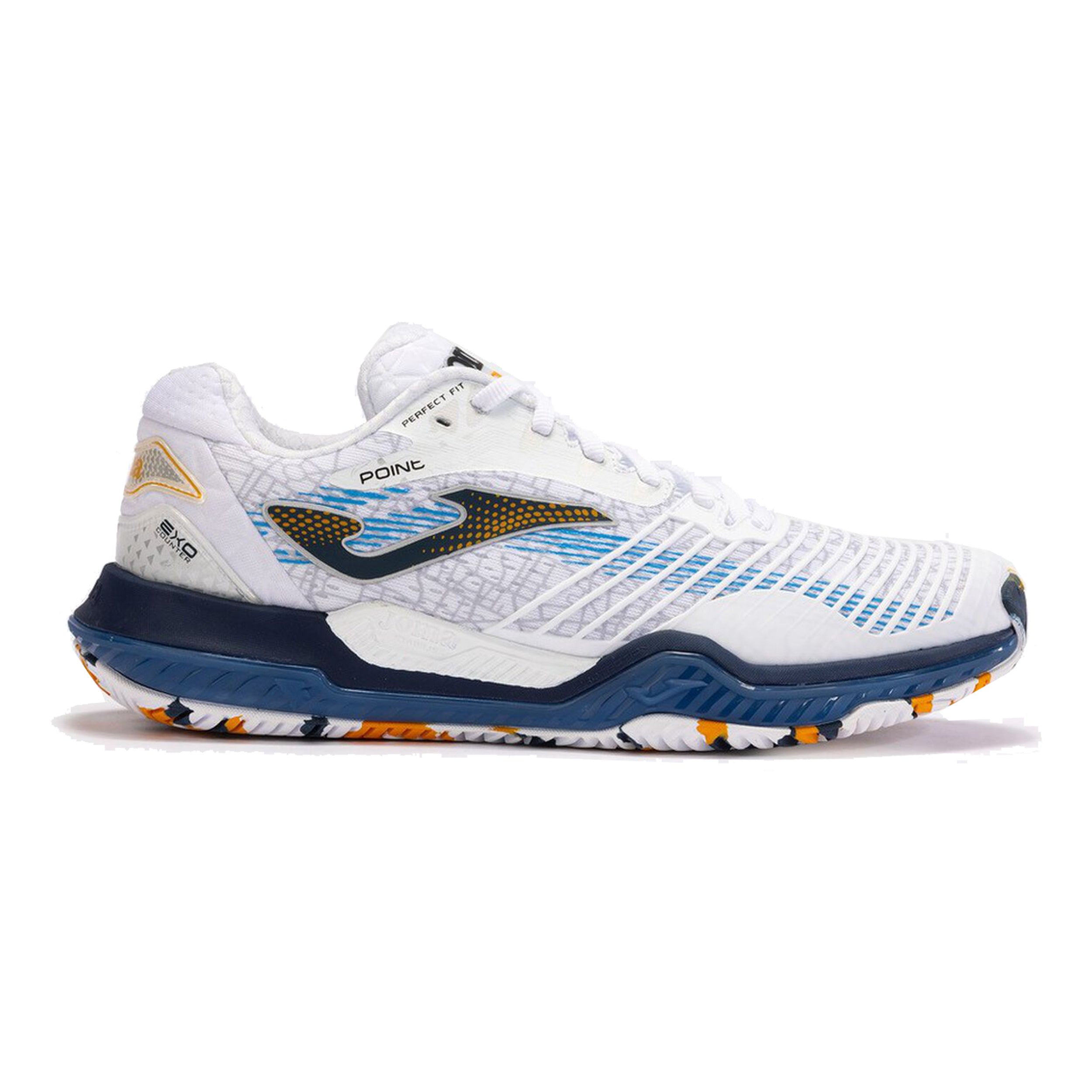 Joma Point Buty Do Tenisa Ziemnego Mężczyźni-Biały,Ciemnoniebieski