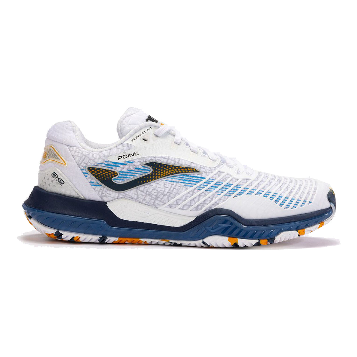 Joma Point buty do tenisa allcourt Mężczyźni - biały, ciemnoniebieski