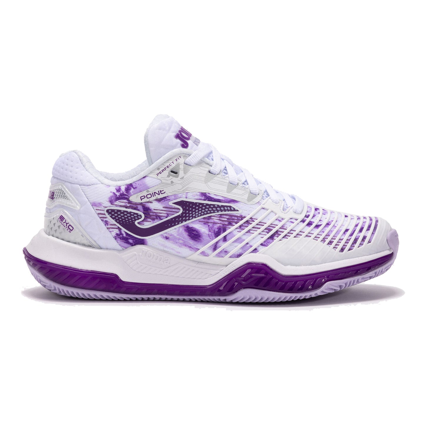 Joma Point Buty Do Tenisa Allcourt Kobiety-Biały,Fioletowy