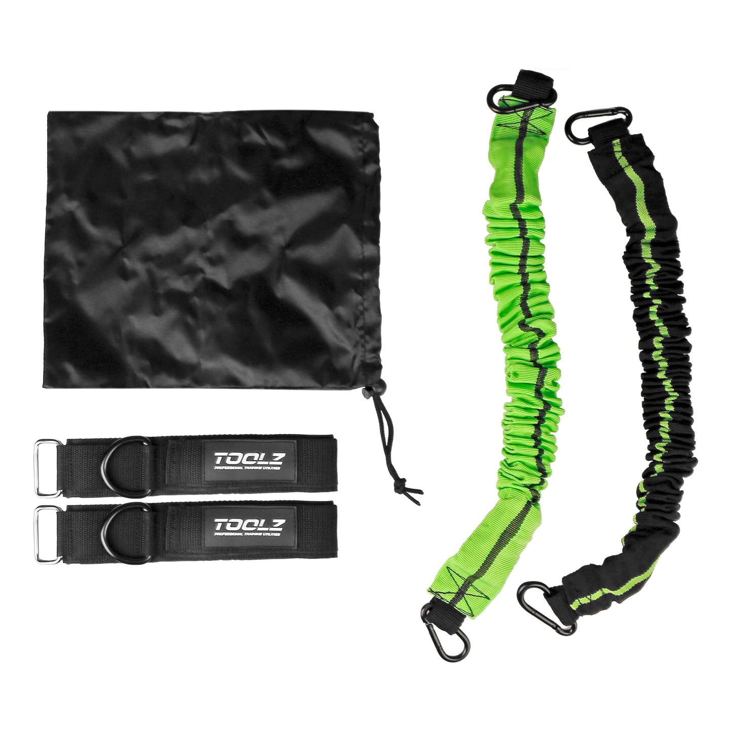 TOOLZ Multi Resistance Trainer Pomoc Treningowa-Czarny,Zieleń