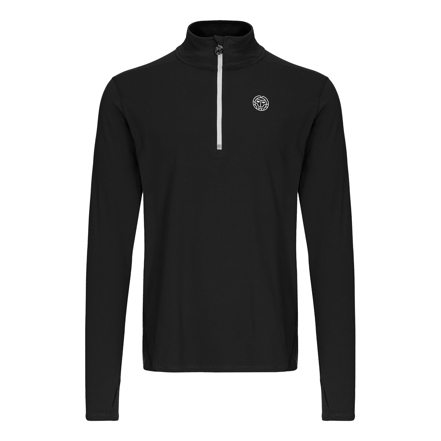 BIDI BADU Zac Tech Half Zip Długi Rękaw Mężczyźni - czarny, biały