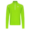 Zac Tech Half Zip Długi Rękaw Mężczyźni - neonowy zielony, biały