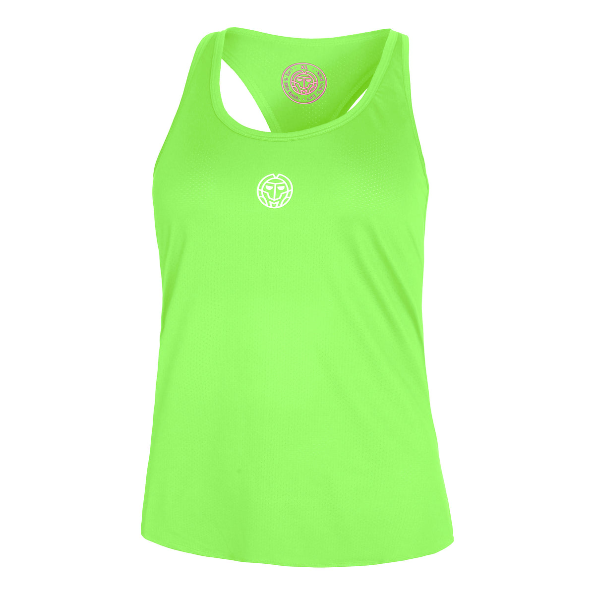 BIDI BADU Mea Tech Tank top Kobiety - neonowy zielony, biały