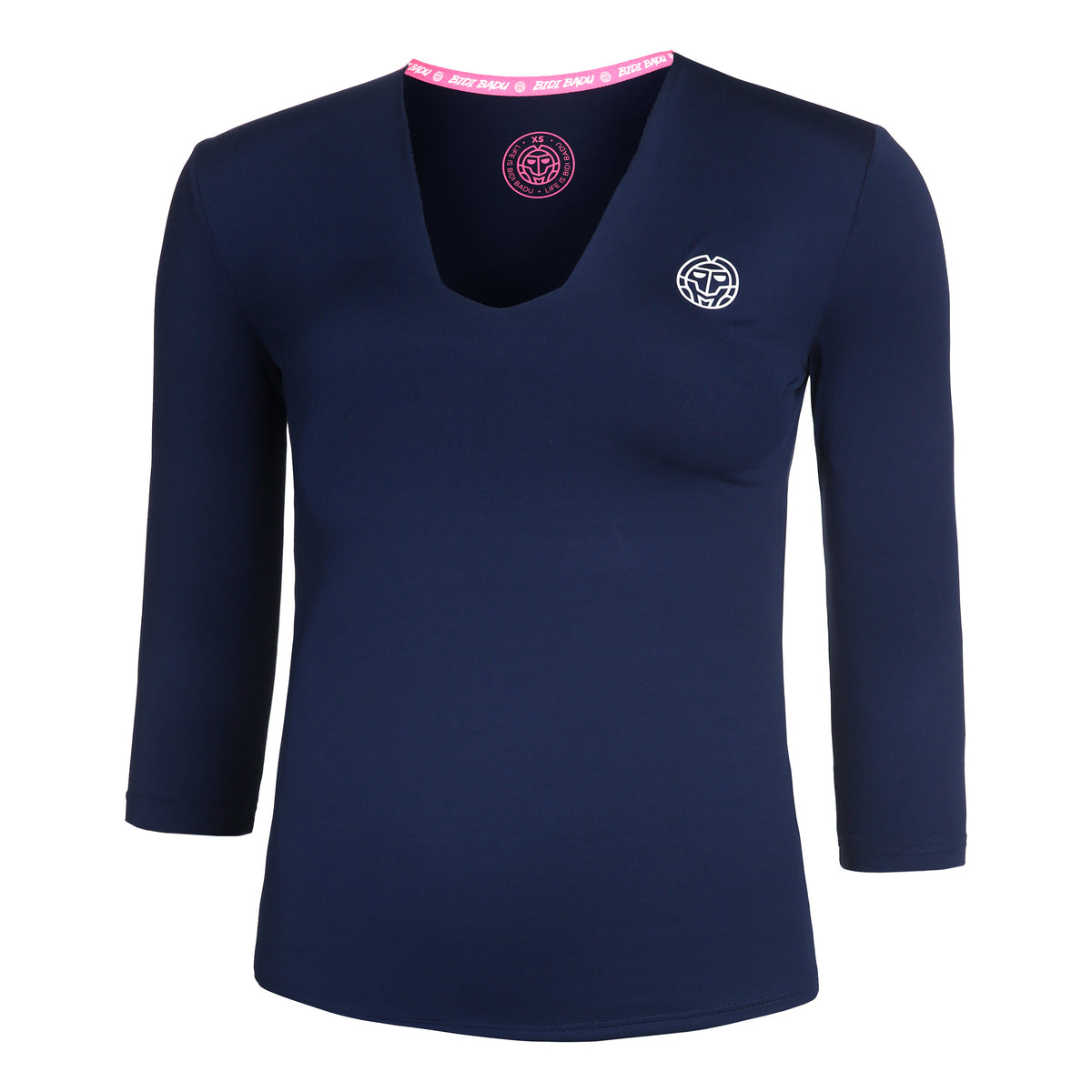 BIDI BADU Ariana Tech V-Neck Długi Rękaw Kobiety - ciemnoniebieski,