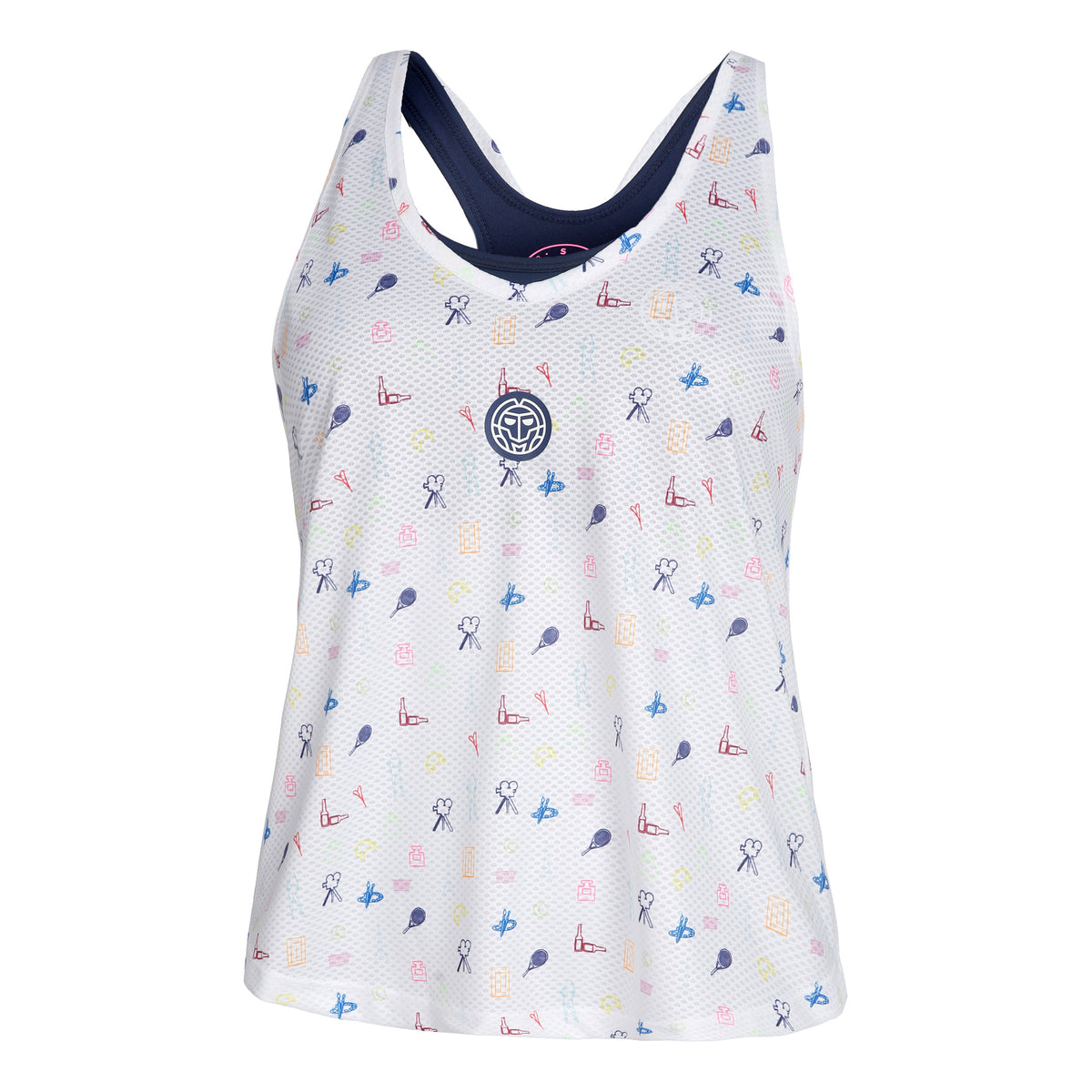 BIDI BADU NATLI Tech Tank top Kobiety - biały, wielokolorowy