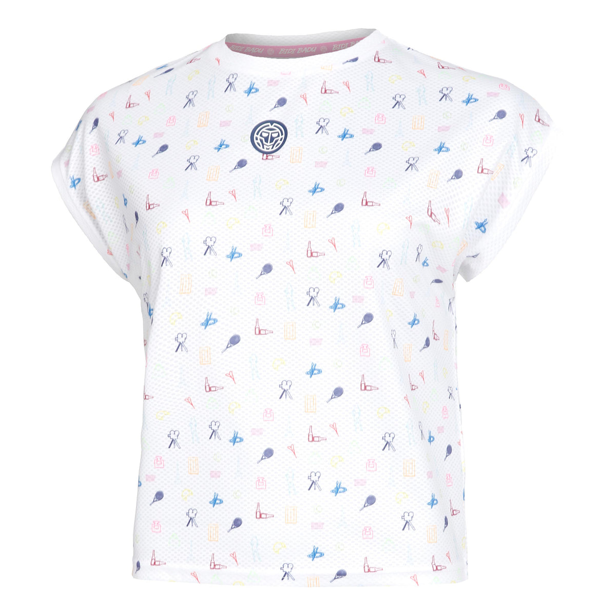 BIDI BADU Majira Tech Koszulka Kobiety - biały, wielokolorowy