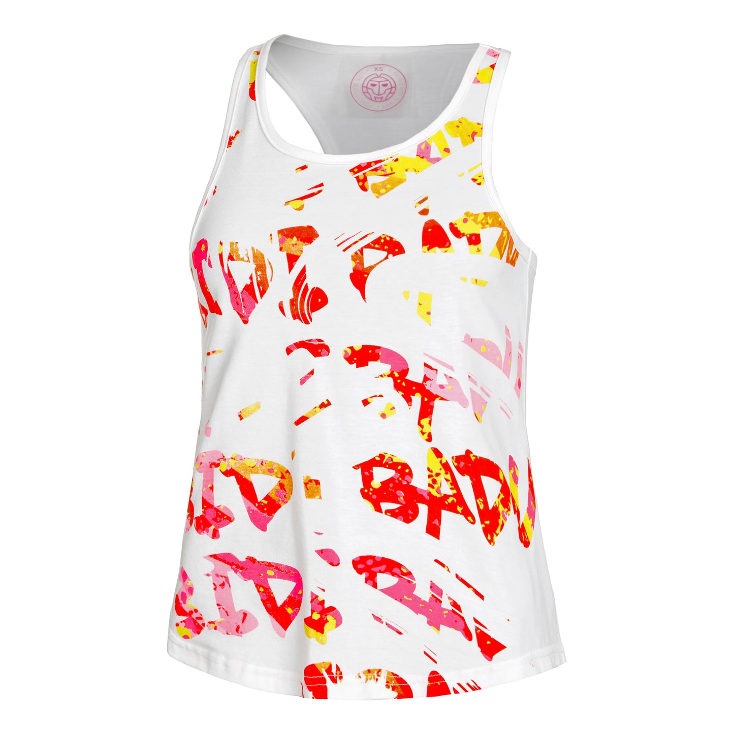 BIDI BADU Wild Arts Chill Tank Top Kobiety-Biały,Wielokolorowy