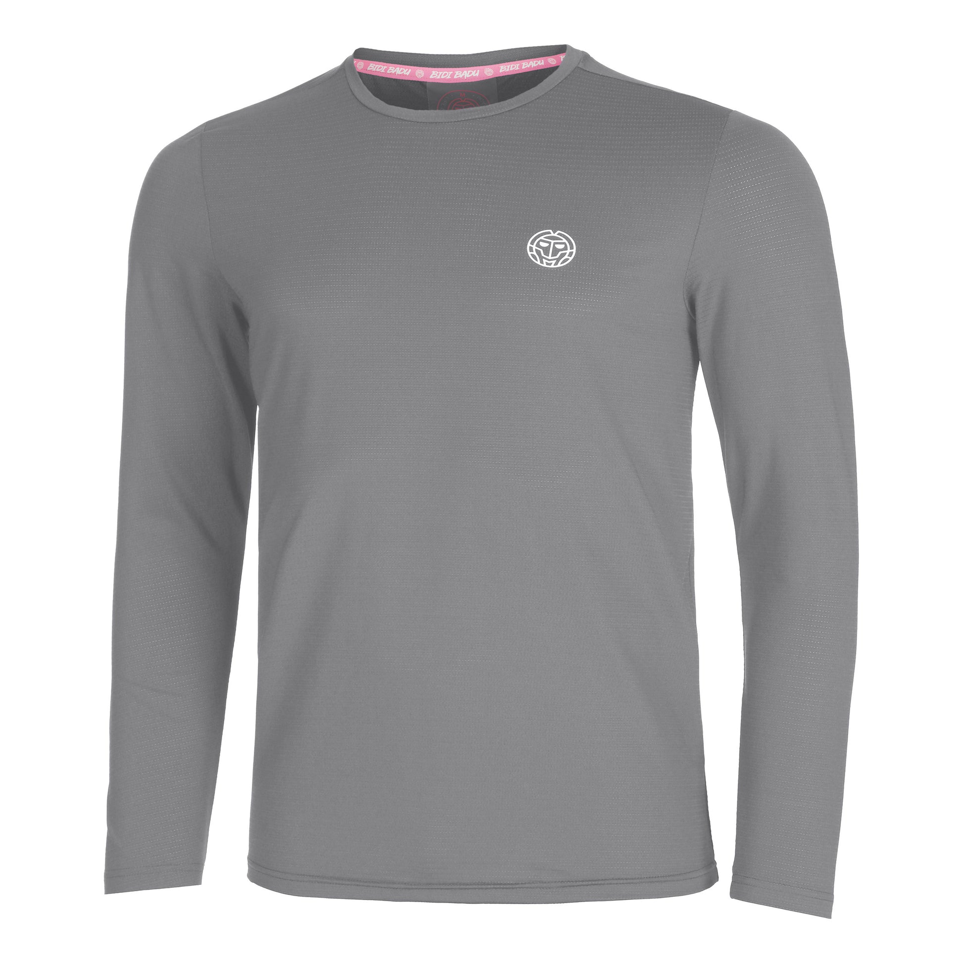 BIDI BADU Crew Roundneck Długi Rękaw Mężczyźni-Szary