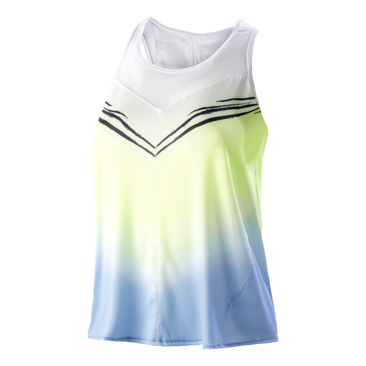 Lucky in Love Wild Ombre Tie Back Tank top Kobiety - jasnoniebieski, limonka