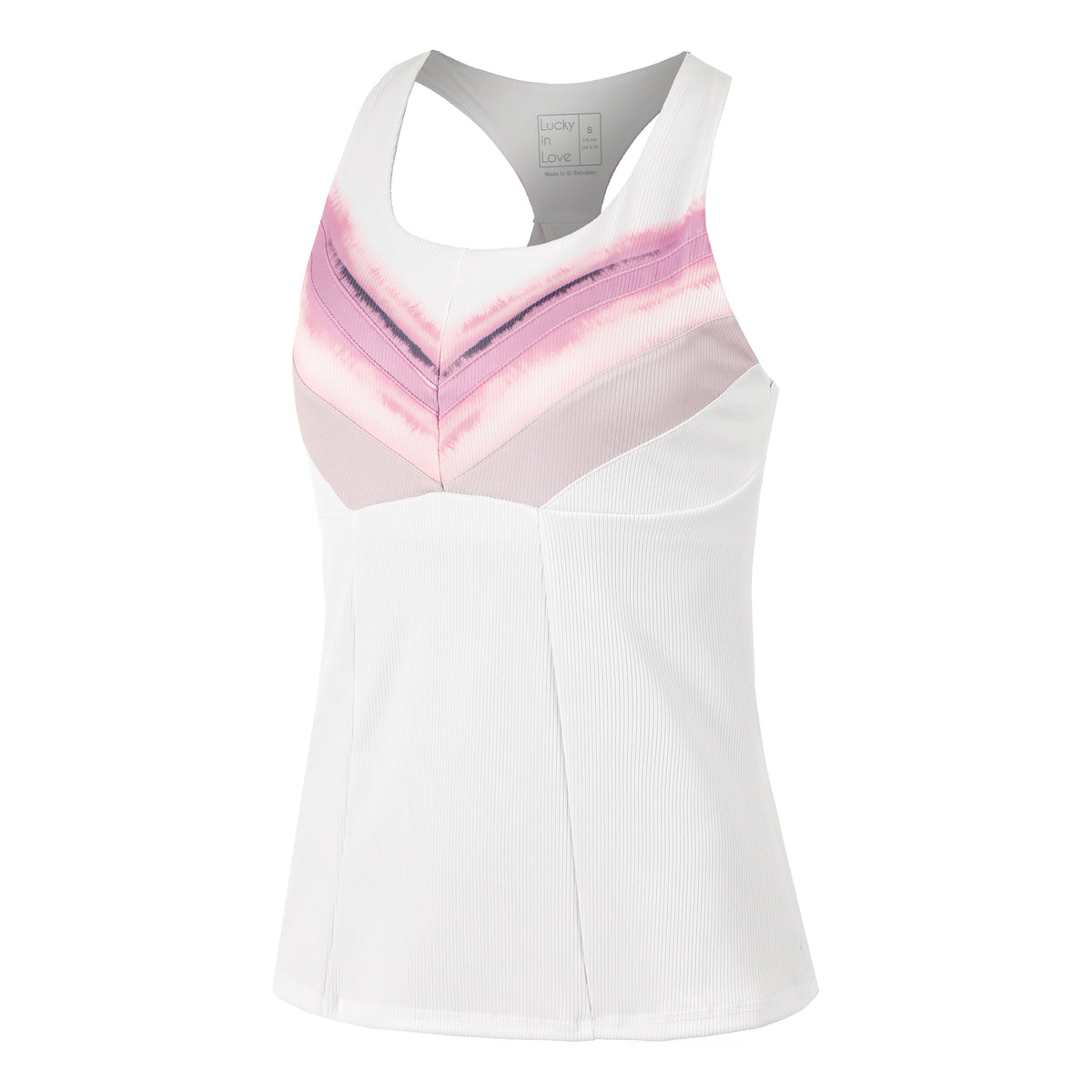 Lucky in Love Mystic Petal Racerback Tank top Kobiety - biały, róż