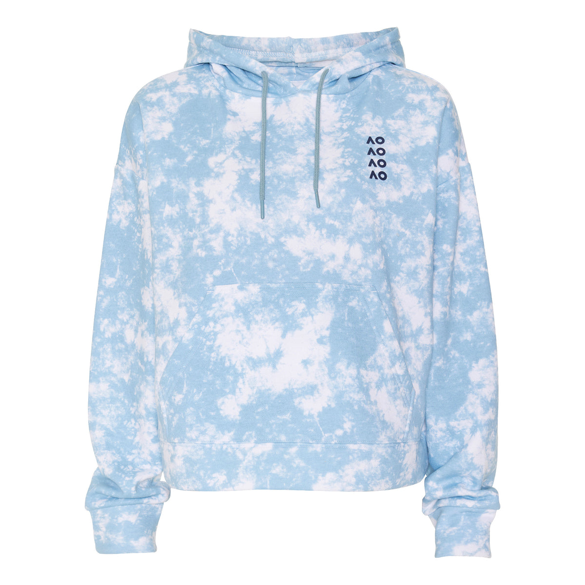 Australian Open AO Tie Dye Bluza Kobiety - jasnoniebieski, biały