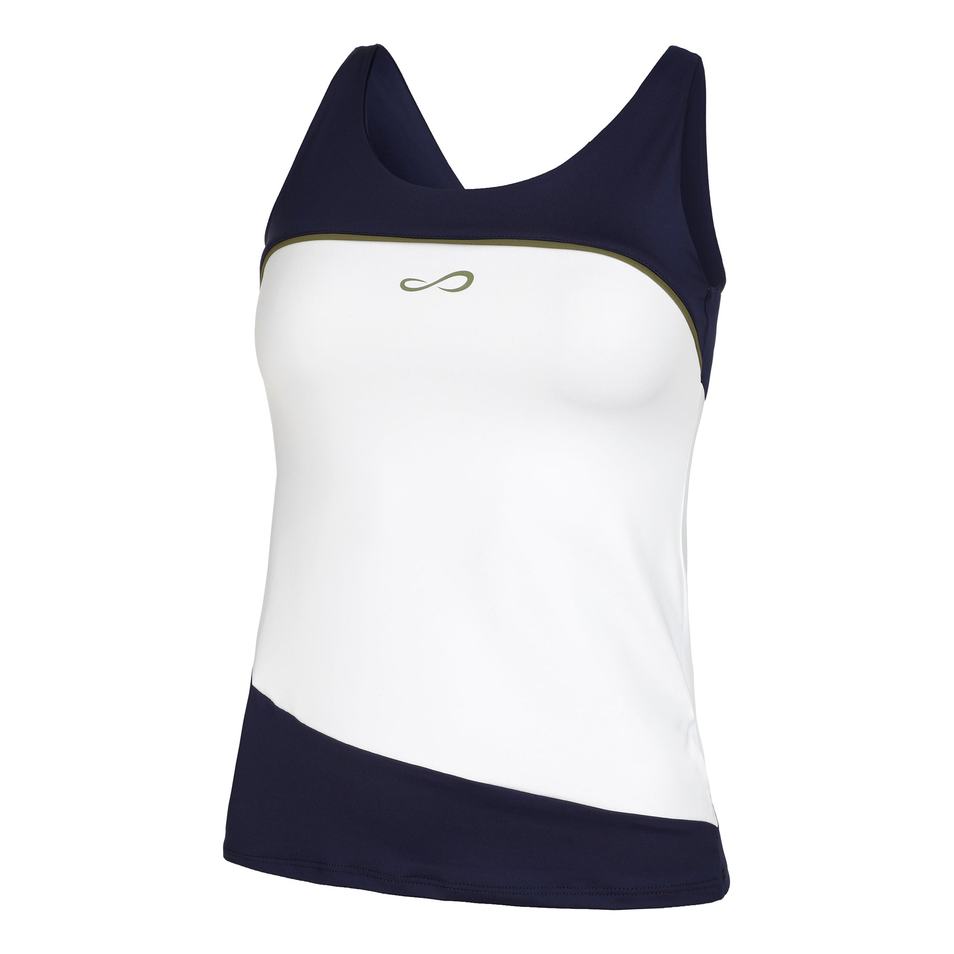 Endless Curve Tank top Kobiety - biały, ciemnoniebieski