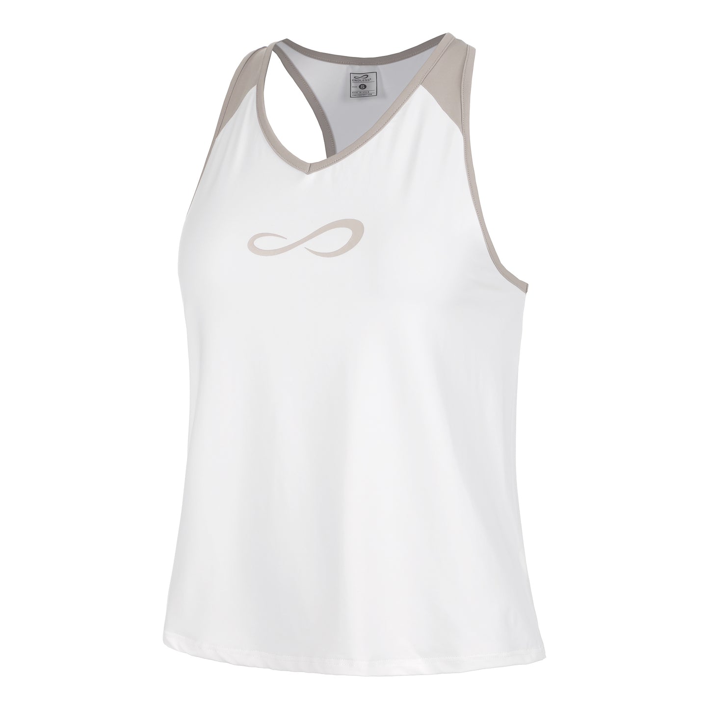 Endless Speed V Tank top Kobiety - biały, beż