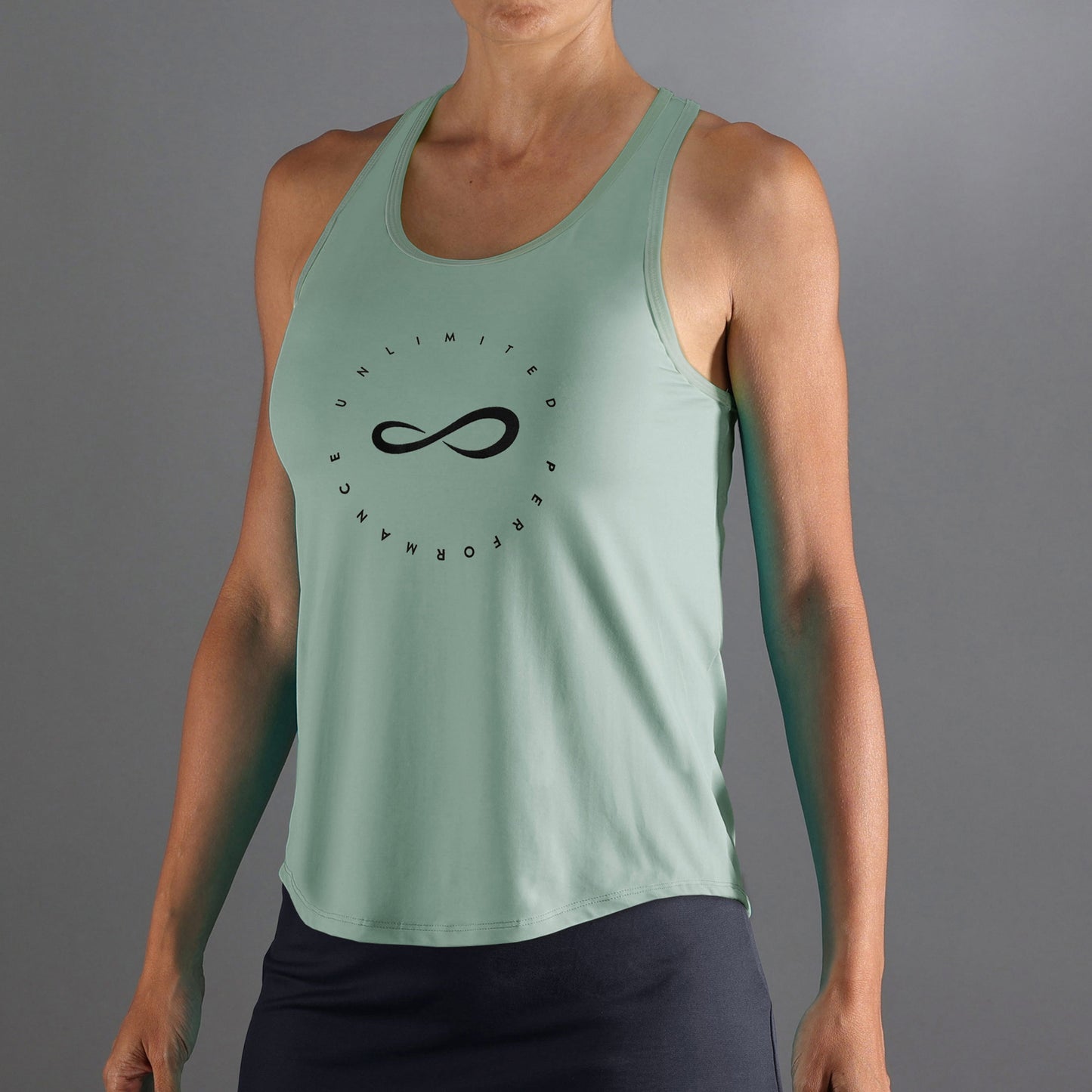 Endless Cercle Tank Top Kobiety-Zieleń,Ciemnoniebieski
