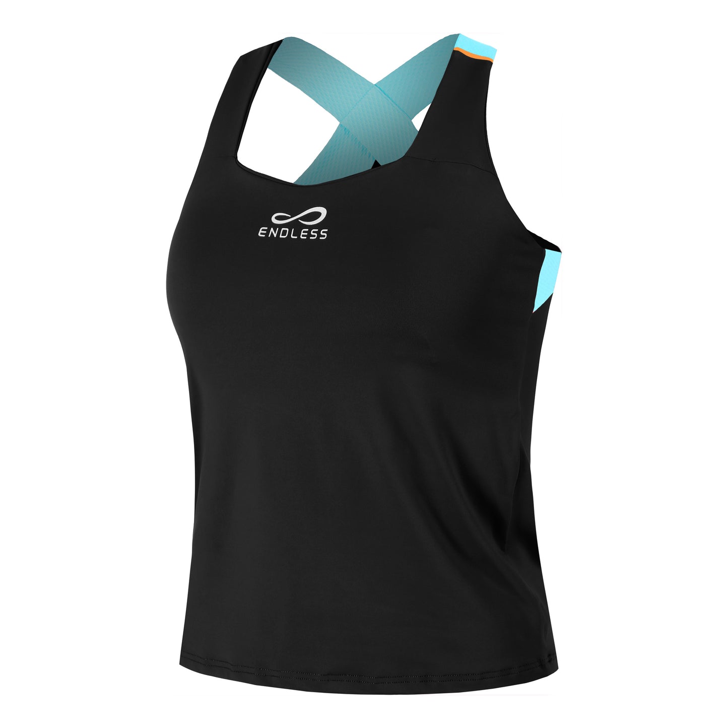 Endless Cross Tank Top Kobiety-Czarny,Niebieski