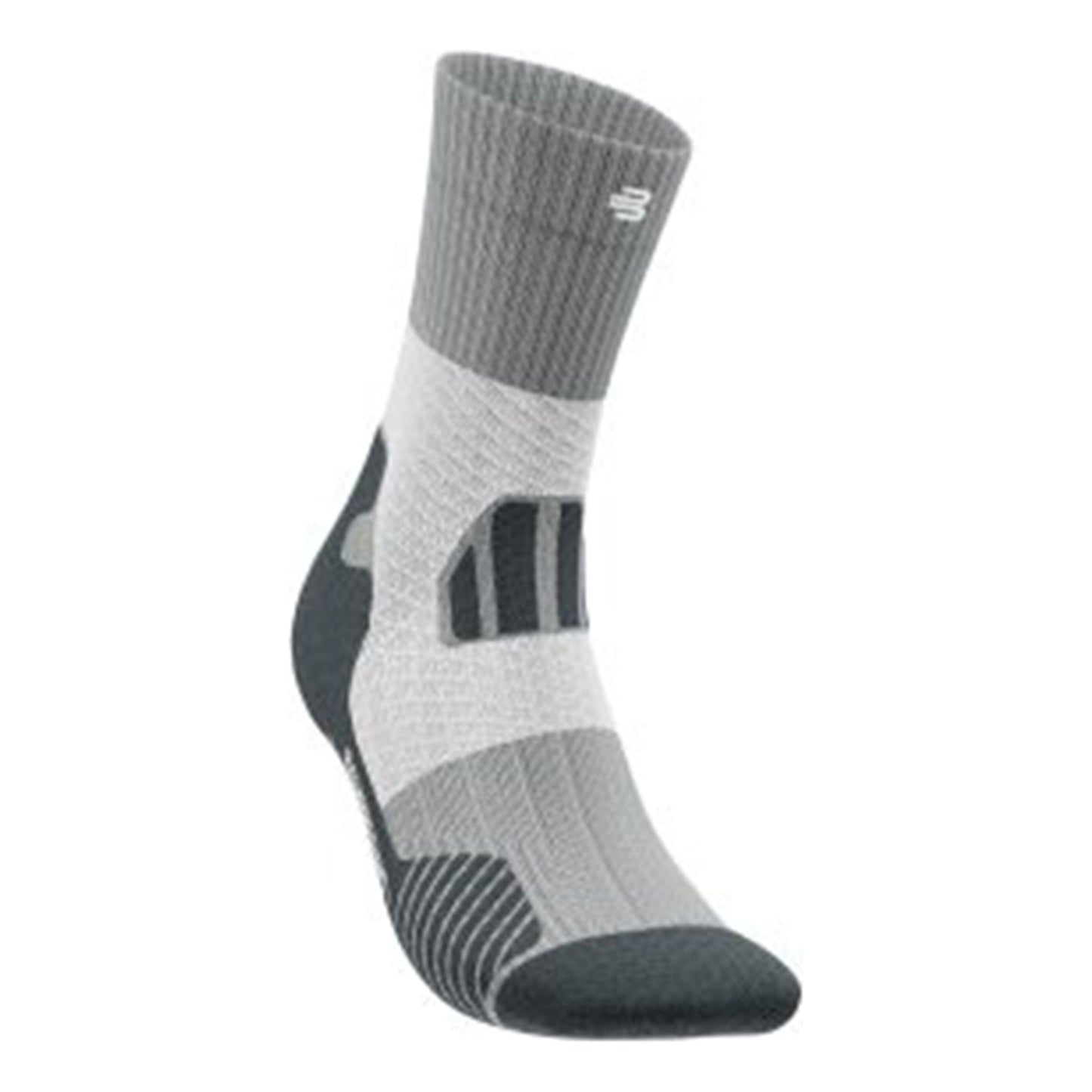 Bauerfeind Trail Run Mid Cut Skarpety do biegania Kobiety - szary,