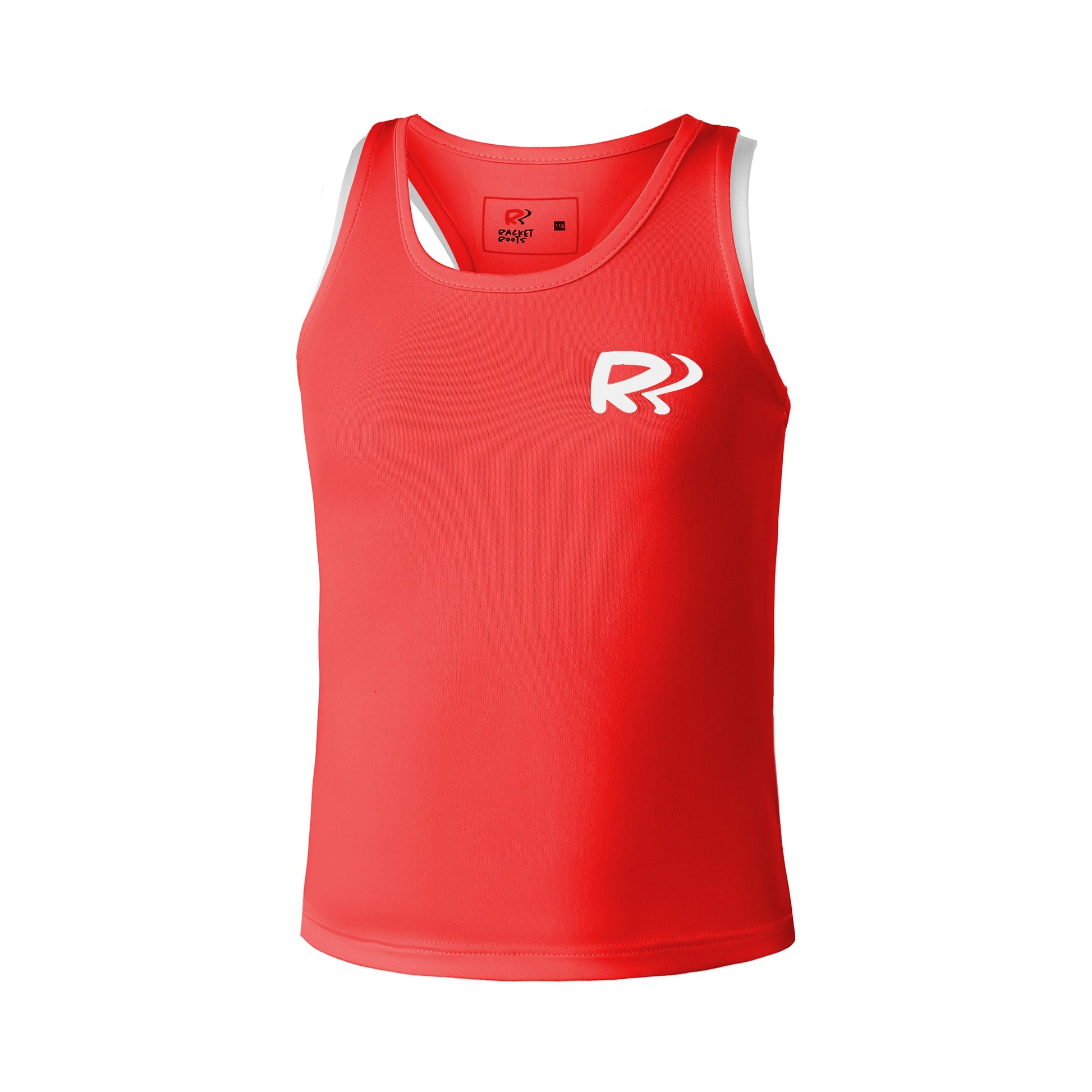 Racket Roots Teamline Tank Top Dziewczynki-Czerwony