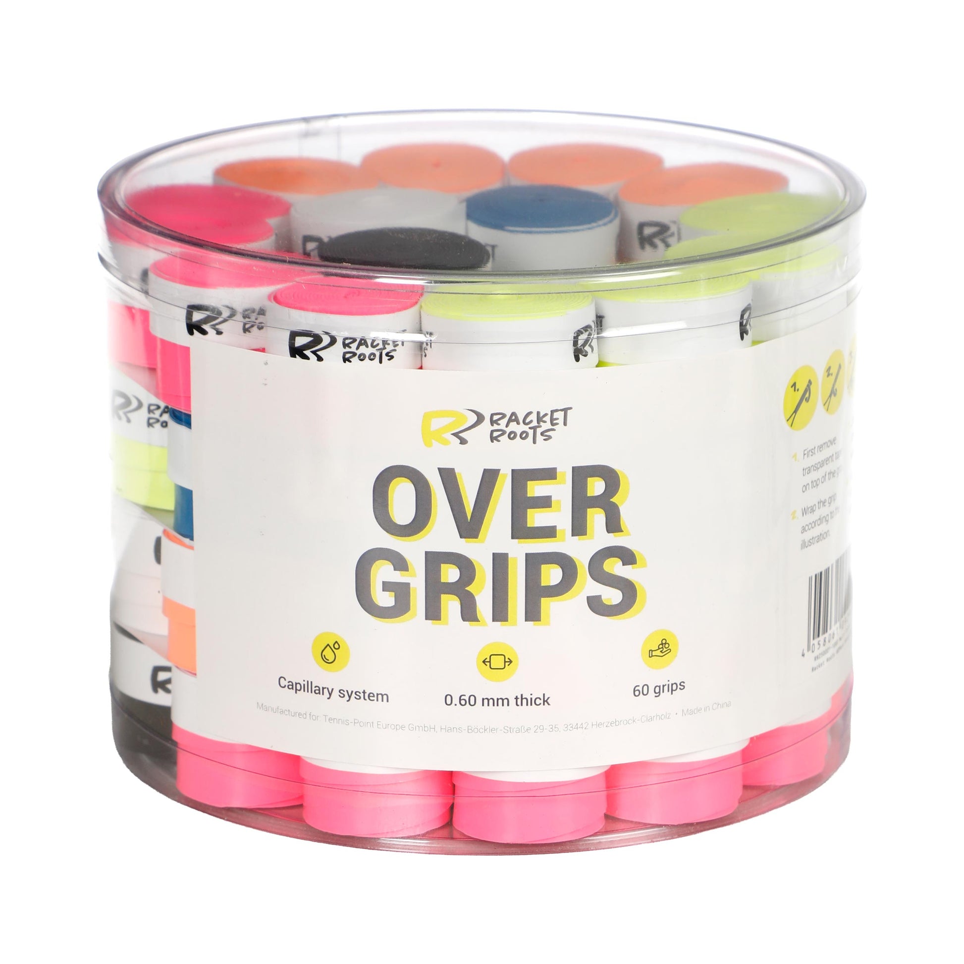 Racket Roots Overgrip Opakowanie 60 Szt.-Wielokolorowy