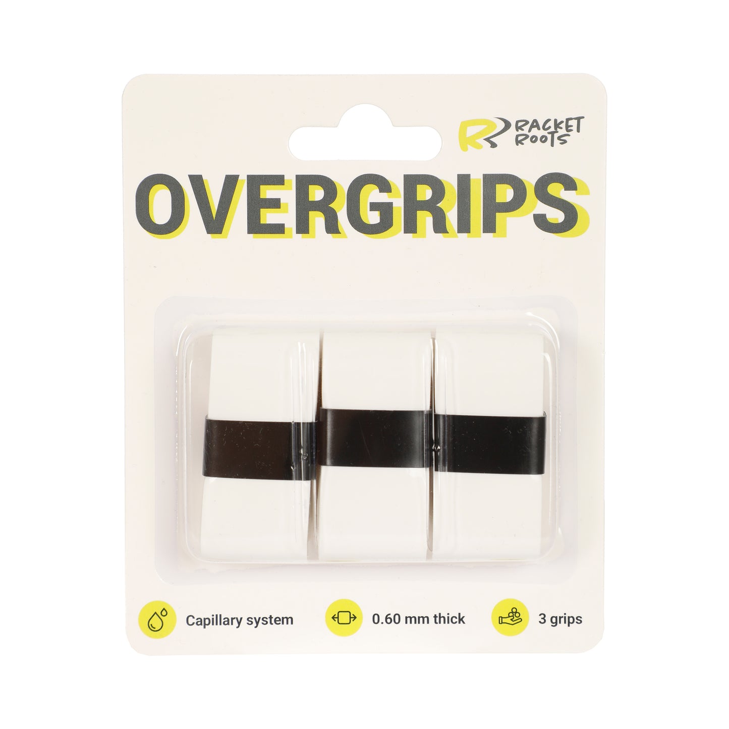 Racket Roots RR Grip Opakowanie 3 Szt.-Biały