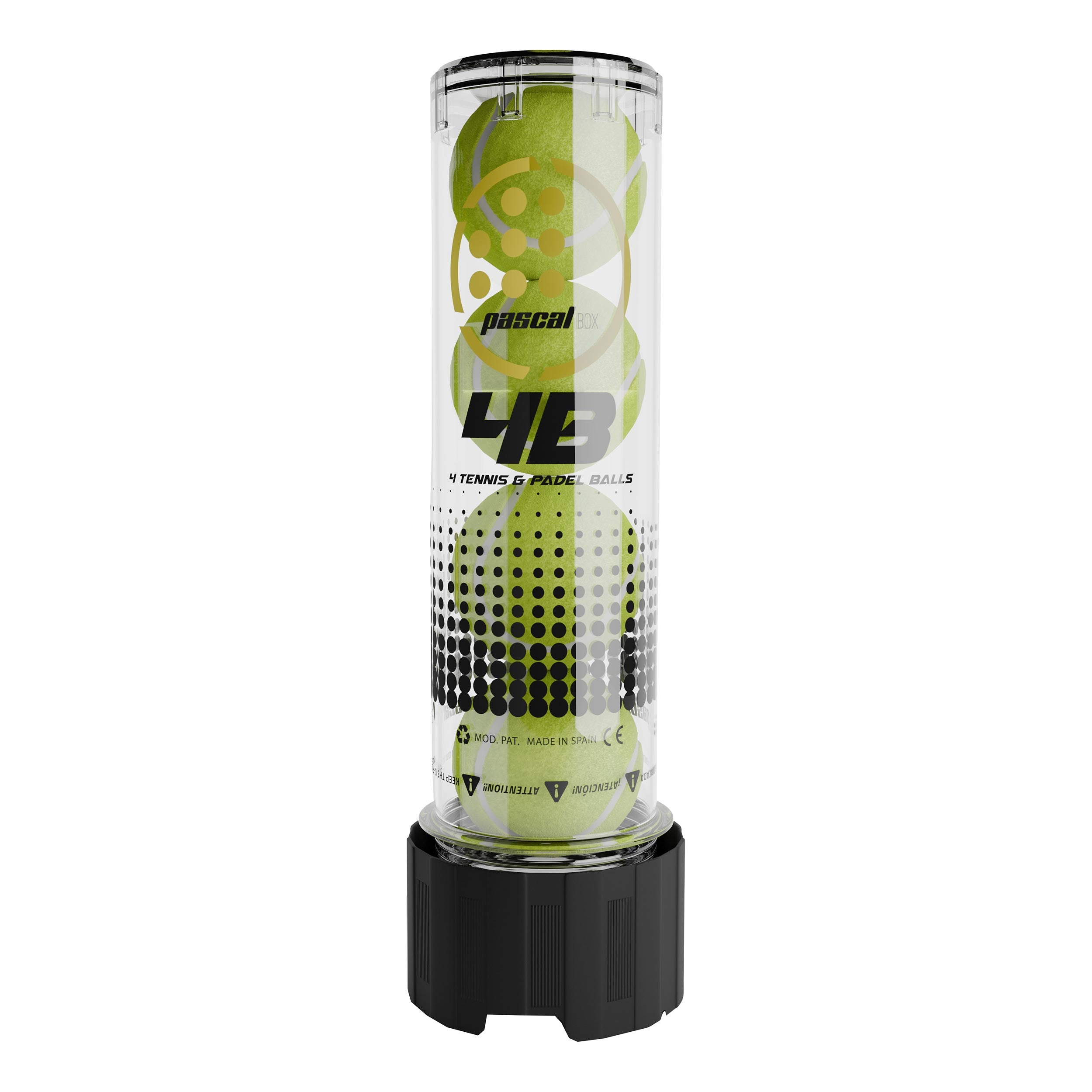 Bullpadel 4B Generator Sprężonego Powietrza-Czarny,Przezroczysty