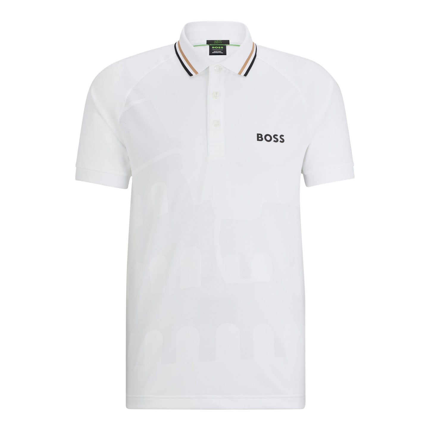BOSS Patteo MB 14 Polo Mężczyźni-Biały