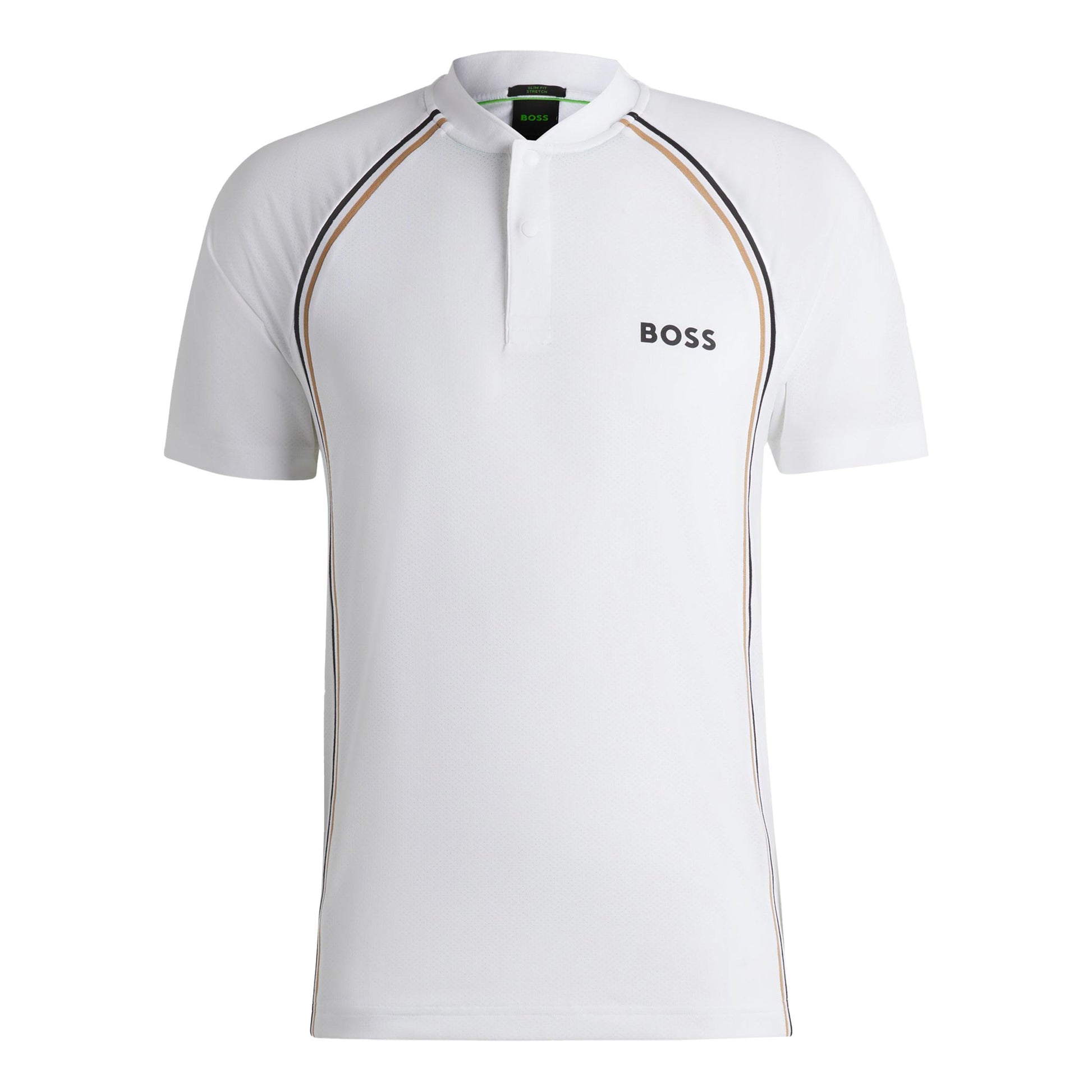 BOSS Pariq TOC Mesh Polo Mężczyźni-Biały