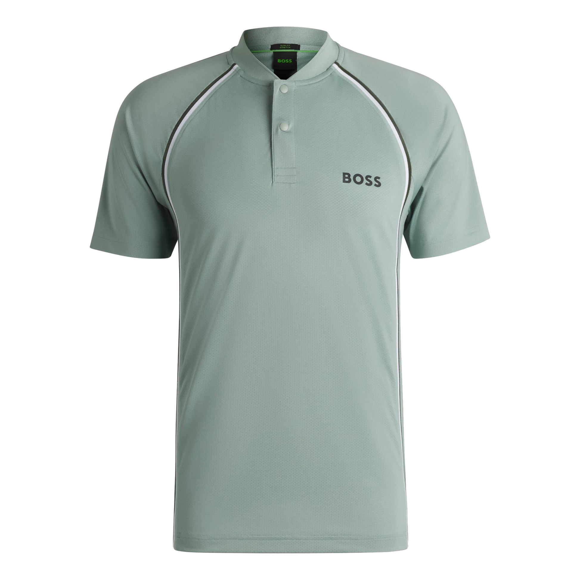 BOSS Pariq TOC Mesh Polo Mężczyźni-Szałwia