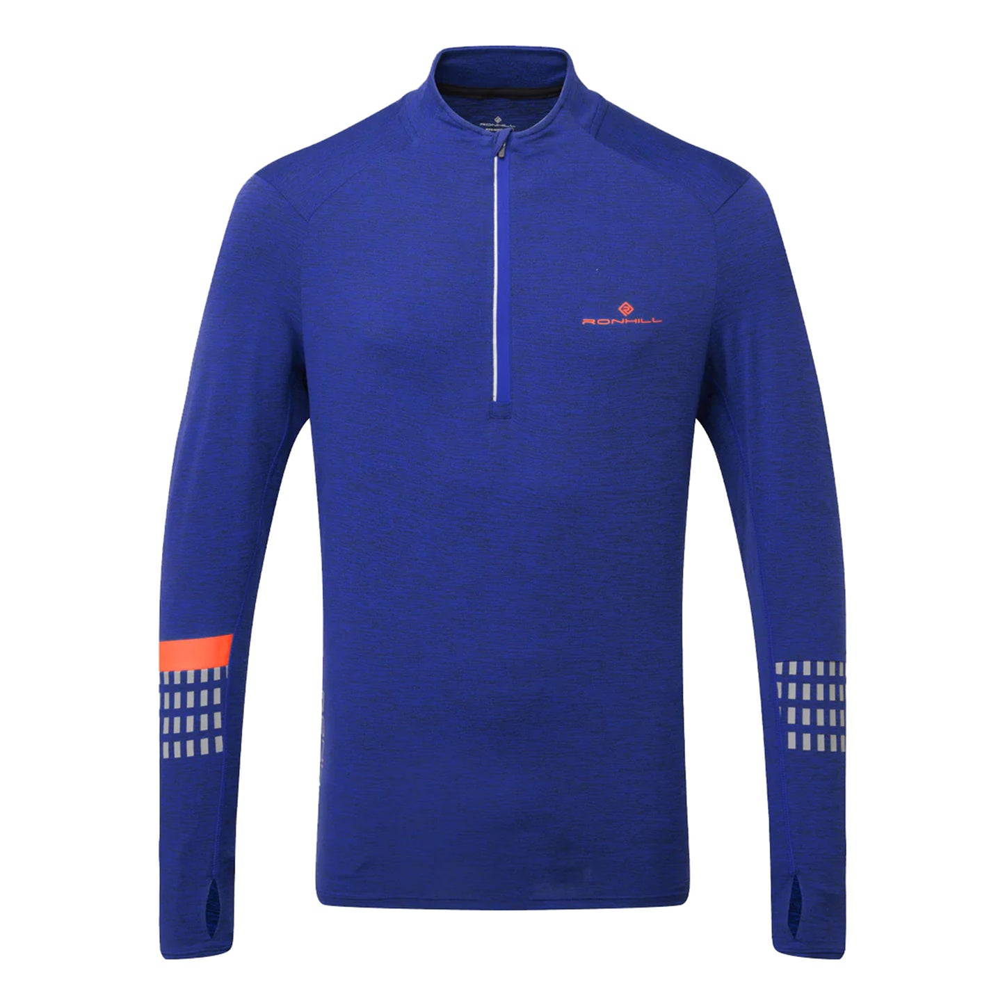 Ronhill Tech Afterhours 1/2 Zip Koszulka do biegania Mężczyźni - niebieski,