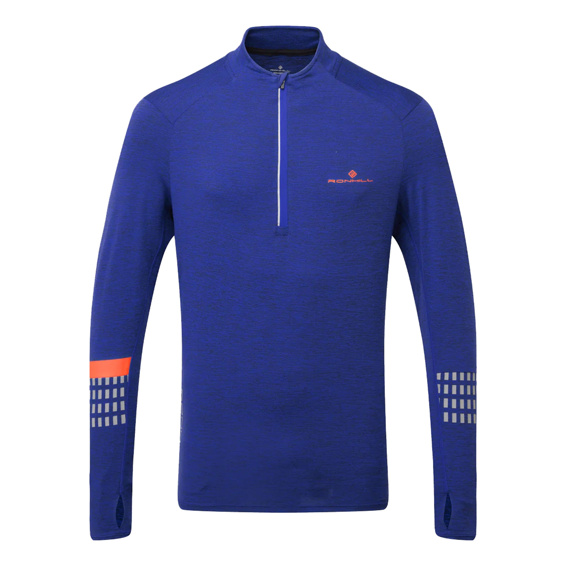 Ronhill Tech Afterhours 1/2 Zip Koszulka do biegania Mężczyźni - niebieski,