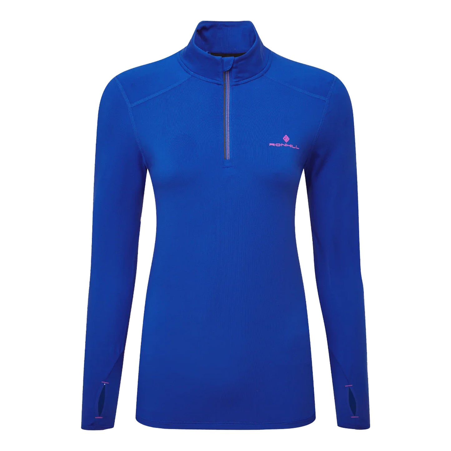 Ronhill Core Thermal 1/2 Zip Koszulka do biegania Kobiety - niebieski,