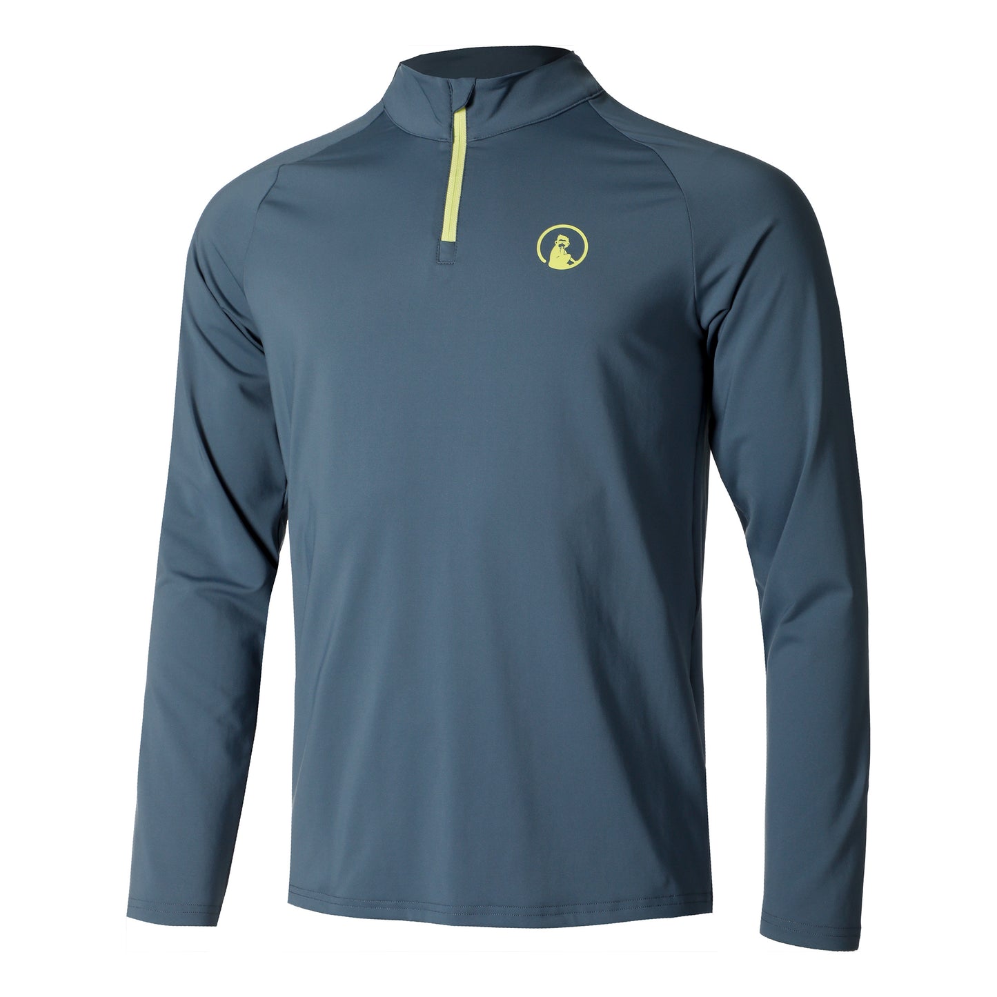 Quiet Please Big Serve 1/4 Zip Długi Rękaw Mężczyźni - niebieski,