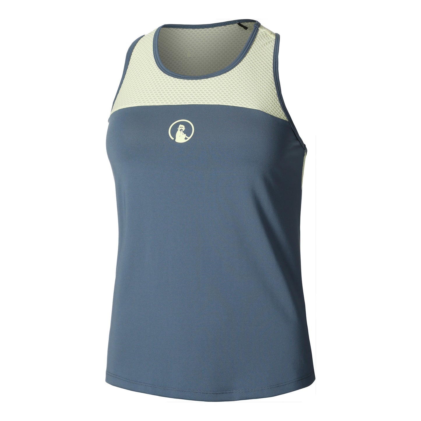 Quiet Please Perspectives Racerback Tank Top Kobiety-Niebieski