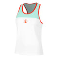 Wild Racerback Tank Top Kobiety-Biały,Turkus