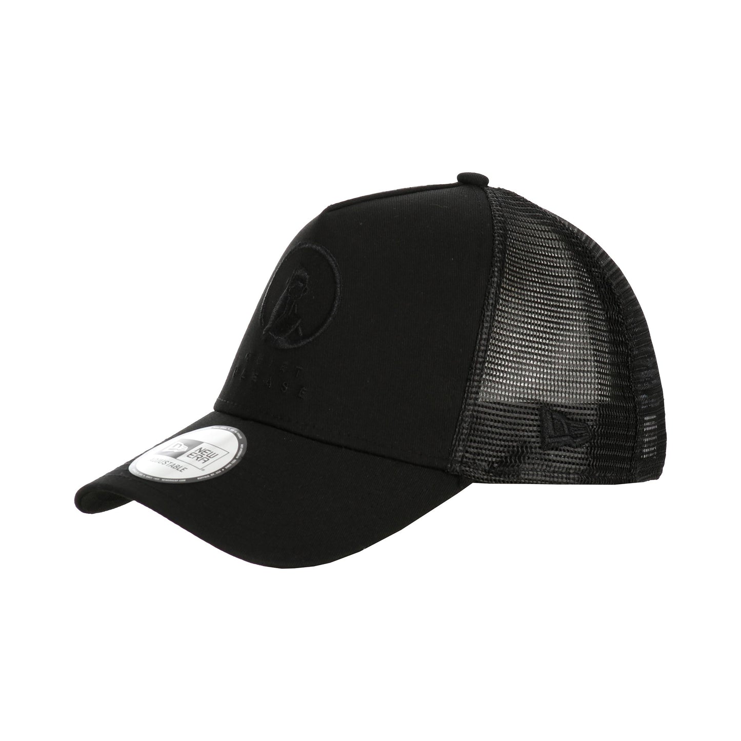 Quiet Please New Era Trucker Czapka-Czarny