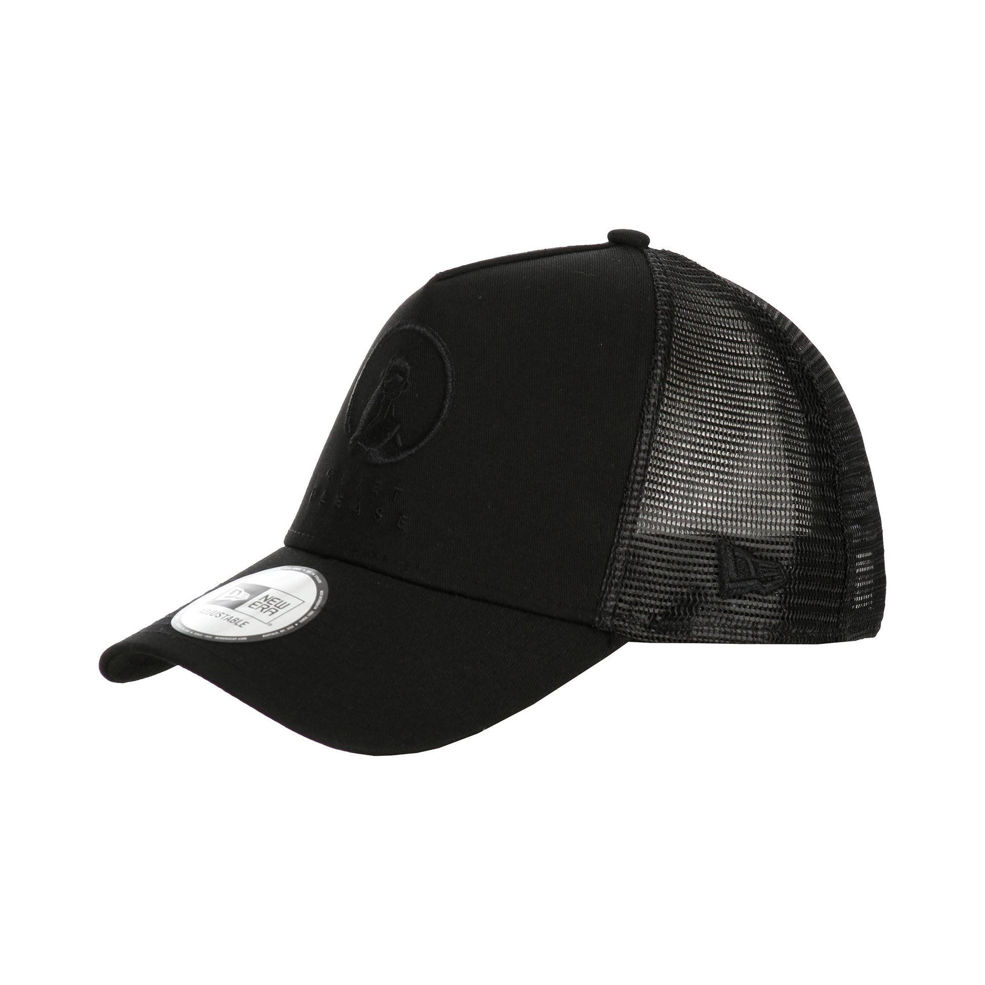 Quiet Please New Era Trucker Czapka-Czarny