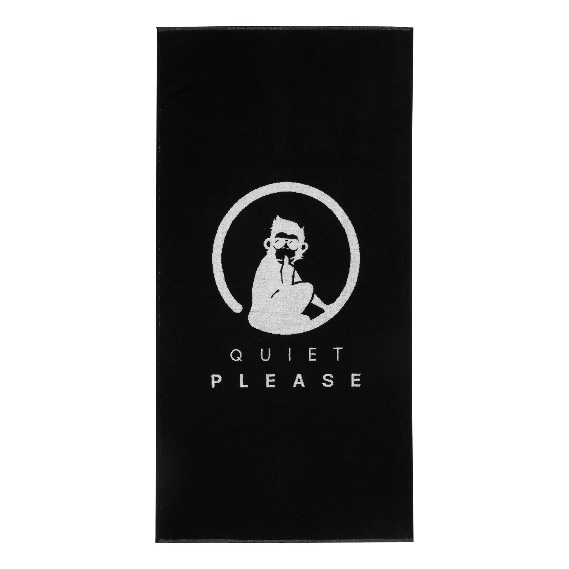 Quiet Please Performance 70x140cm Ręcznik-Czarny