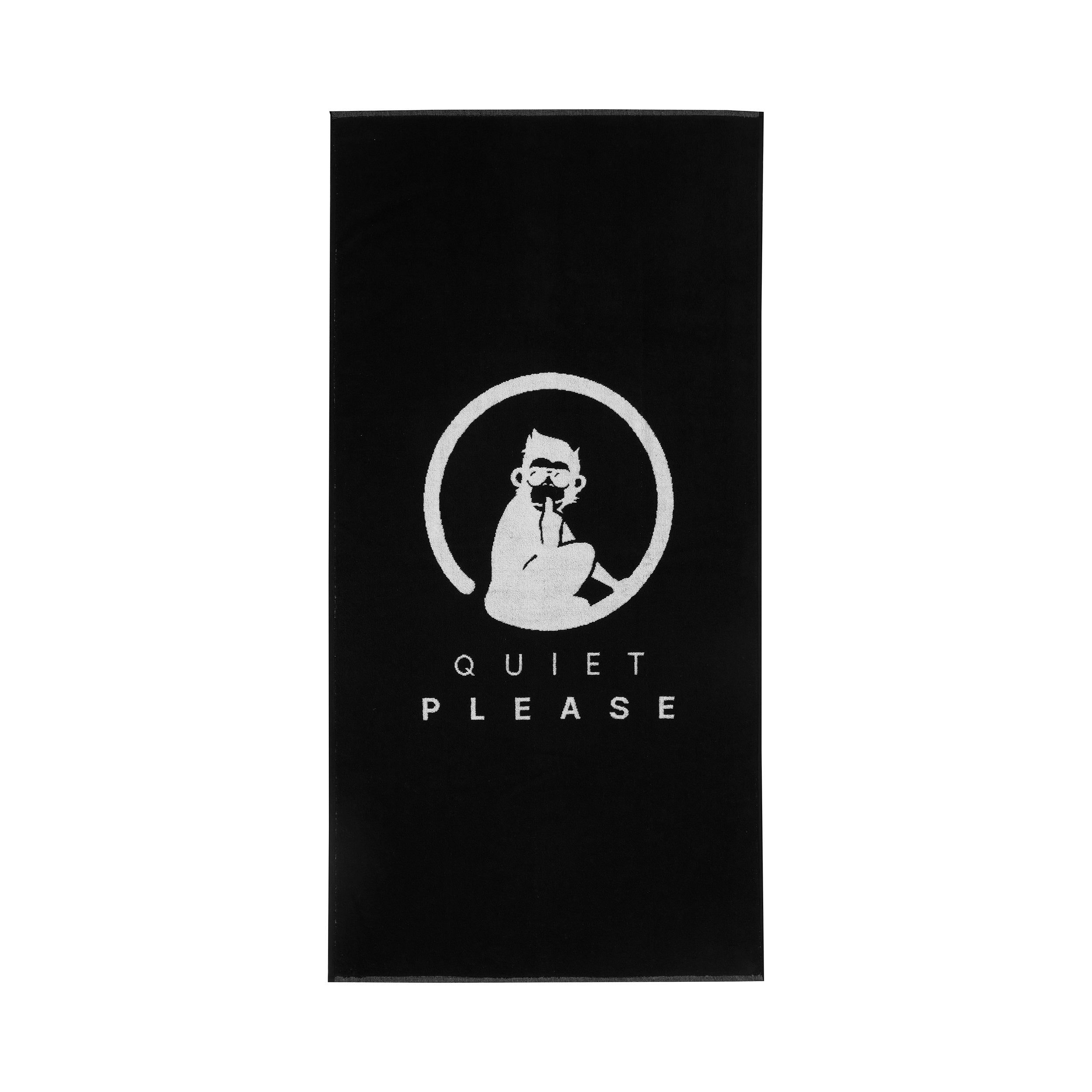 Quiet Please Performance 50x100cm Ręcznik-Czarny,Biały
