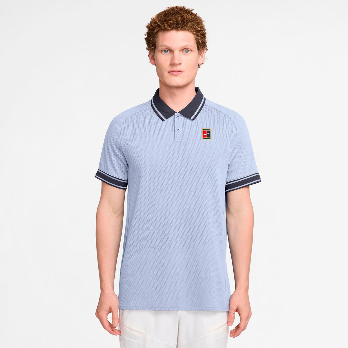 Nike Court Heritage Polo Mężczyźni - niebiesko-szary